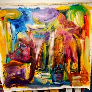 Oil painting on canvas only. No frame